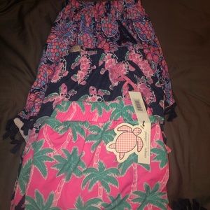 Three pairs of simply southern shorts L/XL